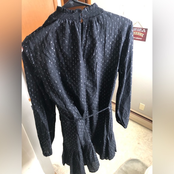 NWT Gap Mockneck Metallic Mini Dress Size S - Picture 7 of 12